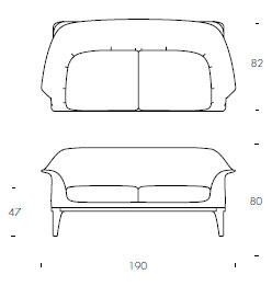 Medidas sofá Tiffany